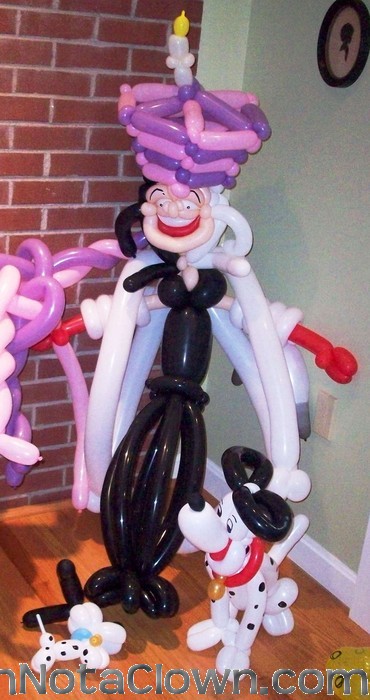 Cruella DeVille, hangin at the party.