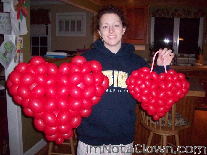 The Grinch's heart, before and after (being displayed by my beautiful wife)