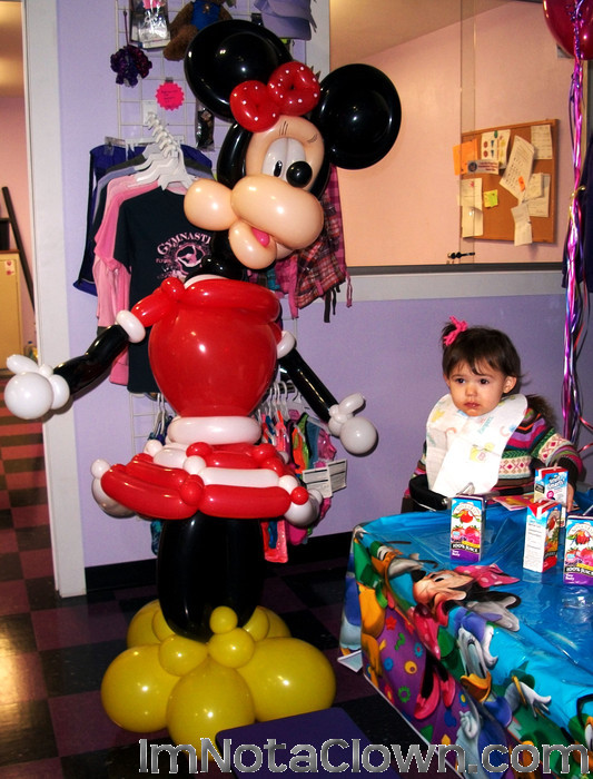 She just visited Disneyworld, so for her Birthday, her parents got Minnie to visit her.