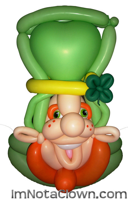 I wore this Leprechaun mask on my head at Manchester, NH's St. Patty's Day parade