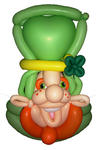 I wore this Leprechaun mask on my head at Manchester, NH's St. Patty's Day parade