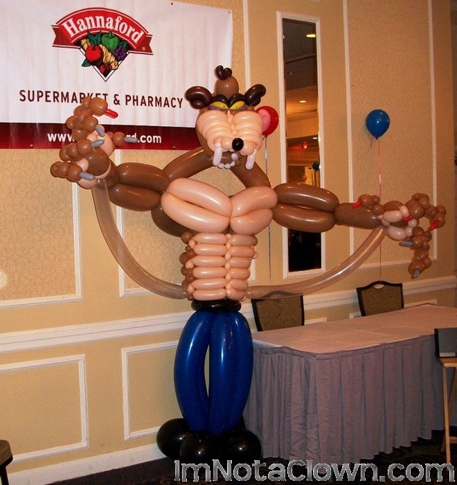 The 8' tall werewolf from the Telegraph Kids Fair. Thanks to Hannaford's for sponsoring me for the show.