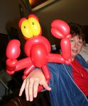 CRAB! Phew, it's just a balloon.