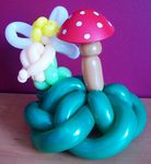 Balloon Fairy on a Mushroom