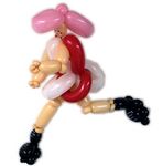 A Balloon Clown Roller Derby Queen